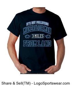 Macerator Man T-Shirt - Know Your Limit Design Zoom